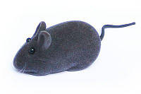 Игрушка для кошек Мышка велюр со звуком 6х3см