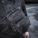 Тактична сумка М-ТАС Black CROSS BAG SLIM ELITE HEX 10210002, фото 6