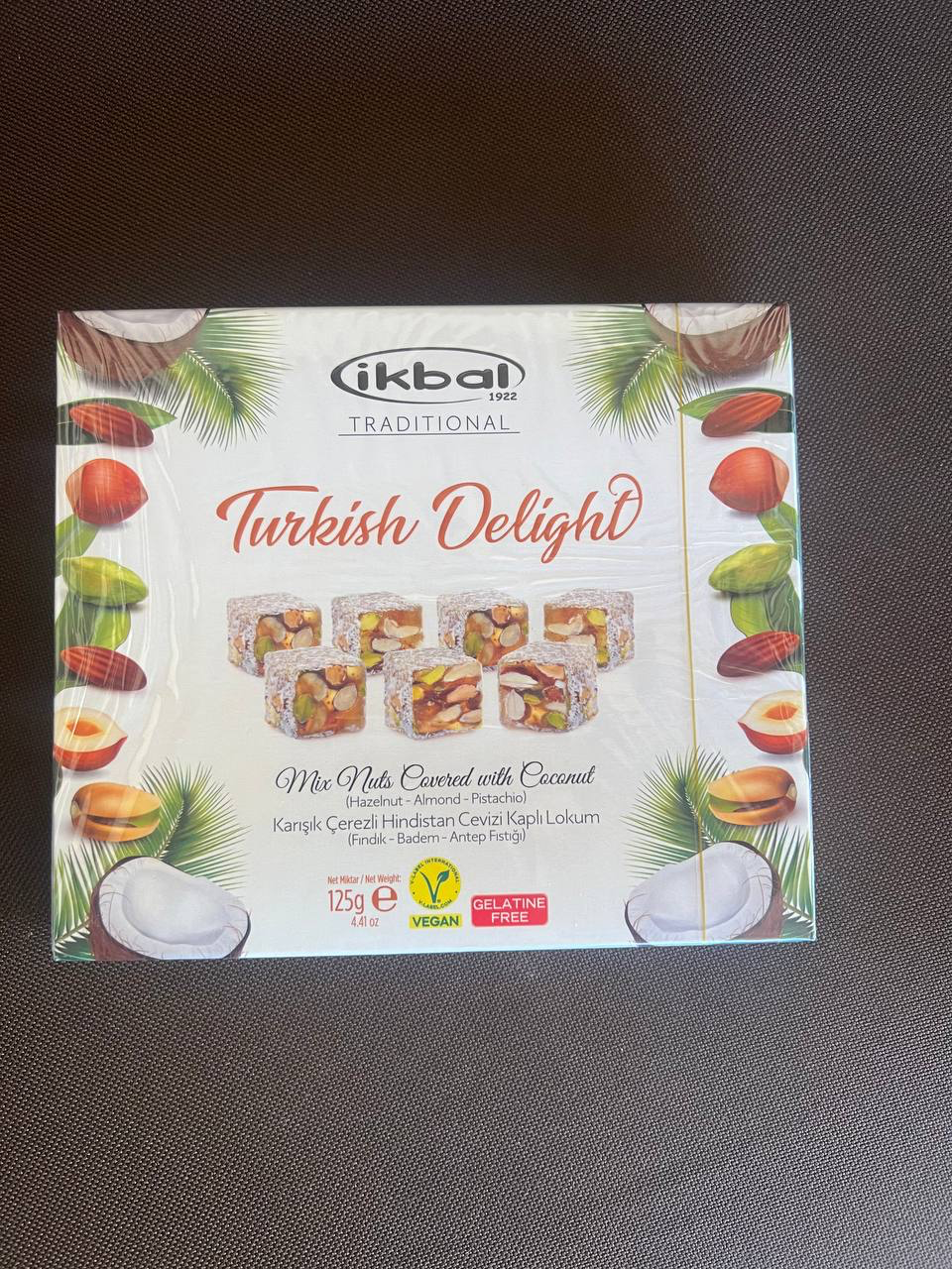 Рахат-лукум з  горіхами Ikbal Turkish Delight with mix Nuts 125 г