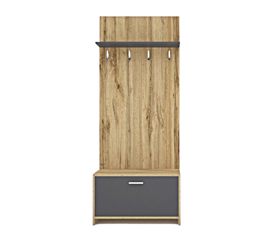 Вешалка для одежды в прихожую коридор с тумбой для обуви Тахо вешалки ...