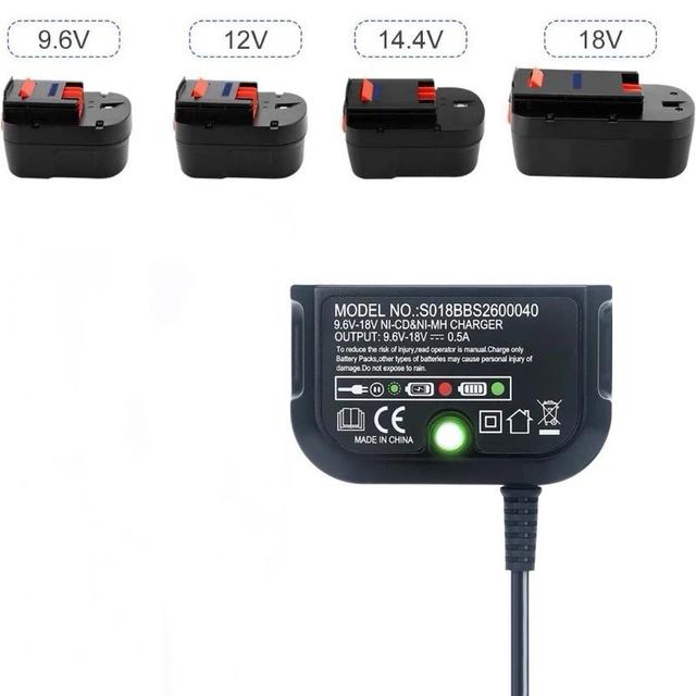 Зарядний пристрій для акумуляторів Black & Decker 9.6V-18V NI-CD NI-MH