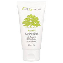 Крем для рук Mild By Nature "Argan Oil Hand Cream" з оліями аргани, марули, кокоса та ши (71 г)