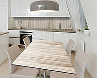 Наклейка 3Д вінілова на стіл Zatarga «Вертикальний паркан» 600х1200 мм для будинків, квартир, ст SB, код: 6512047
