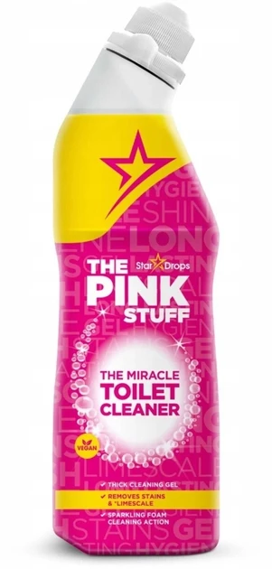 Гель для миття туалету The Pink Stuff The Miracle Toilet Cleaner видаляє наліт і стійкі плями 750 мл