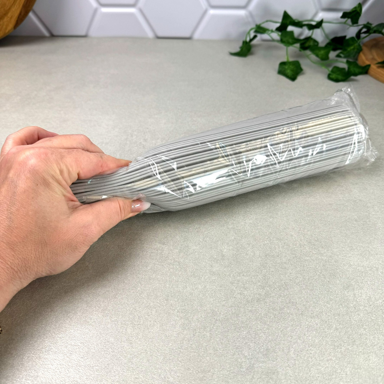 Насадка для швабри поглинаюча 27.5×6 см сіра Eco Fabric