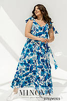 Стильне жіноче плаття-сарафан максі розміри 46-48,50-52,54-56,58-60,62-64,66-68