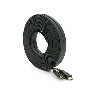 Відео-кабель Merlion HDMI (тато) - HDMI (тато), 20m Black (YT-HDMI(M)/(M)SLIM-20m)
