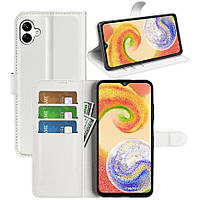 Чехол-книжка Litchie Wallet Samsung Galaxy A04 White SB, код: 8130913