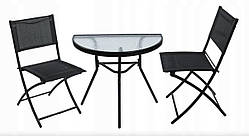 Комплект садових меблів Jumi напівкруглий стіл і 2 стільці