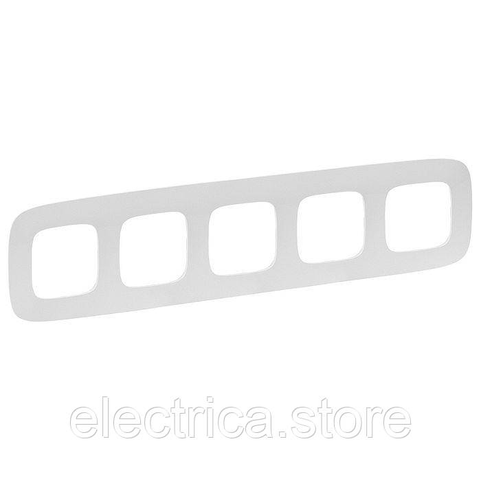 Рамка 5-постова Valena ALLURE перли 754415, фото 1