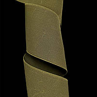 Резинка 100 мм полиэфирная тесьма эластичная усиленная обувная цвет хаки