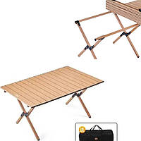 Стол раскладной на природу размер M 90х60х45см Складной обеденный стол (Стол походный) Складной столик