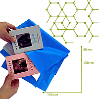 Курʼєрський пакет 130x190+40 мм блакитний без кишені
