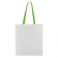 Пляжная сумка/Промо сумка (габардин) для сублимации с красной ручкой Салатова