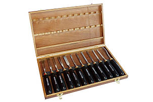 Комплект інструментів для різьблення по дереву, 12 шт. Holzmann SCH12TLG, фото 2