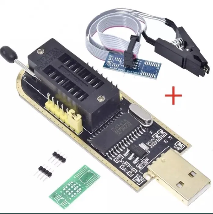 Программатор FLASH, EEPROM 24xx и 25xx CH341A + SOIC8 SOP8