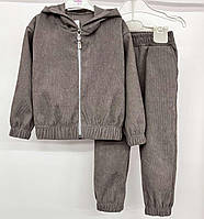 Вельветовый костюм для девочки Мокко, 98-104