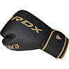 Боксерські рукавиці RDX F6 Kara Matte Golden 10 унцій (капа в комплекті), фото 7