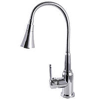 Змішувач на кухню DOMINO ELLIPSE DCC-203SM-A  гофрогусак з розпилювачем