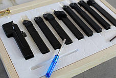 Різці токарні, КОМПЛЕКТ з 9 шт. 16 мм Holzmann 9TLG16, фото 3