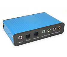 USB зовнішня звукова карта 5.1 оптика