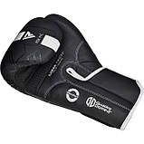 Боксерські рукавиці RDX F6 Kara Matte White 14 унцій  (капа в комплекті), фото 7