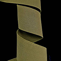Резинка 40 мм поліефірна тасьма еластична посилена взуттєва колір хакі