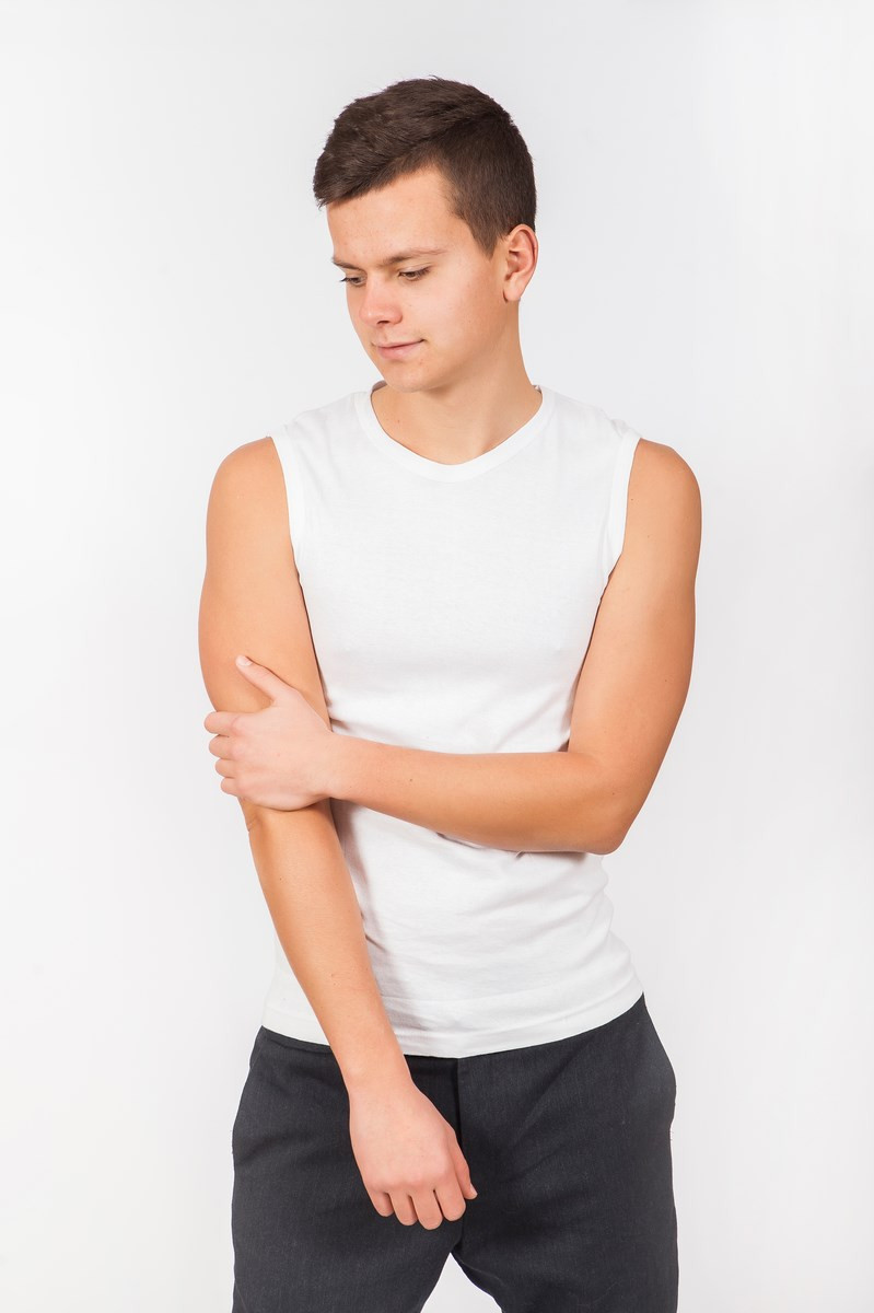 Майка чоловіча "Bond" білого кольору , фото 1