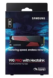 SSD - накопичувач Samsung 990 PRO with Heatsink 2TB NVMe SSD (MZ-V9P2T0CW)