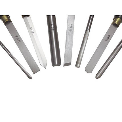 Набір для якісної токарної обробки 8 шт. Holzmann H8TLGN, фото 2