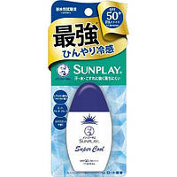 Супер охлаждающий солнцезащитный крем ROHTO Sunplay с Гиалуроновой Кислотой и Ментолом SPF50+