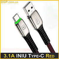 Кабель быстрой зарядки и передачи данных 3.1А INIU USB Type-C