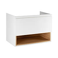 Тумба подвесная Qtap Robin 900х580х500 WHITE/WHITISH OAK QT1374TPВ9001NWWO Покупай это Galopom