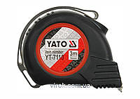Рулетка YATO : L= 3 м х 16 мм. з нейлоновим покриттям, магнітним наконечником [12/120] Покупай это Galopom