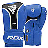 Боксерські рукавиці RDX AURA PLUS T-17 Blue/Black 10 унцій (капа в комплекті), фото 4