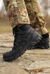 Напівчеревики Крейзі Чорні Хутро (40)