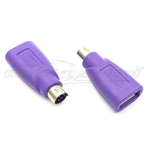 Оригінальний перехідник USB 2.0 AF — PS/2 для клавіатури, фото 1
