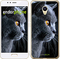 Силиконовый чехол Endorphone на Meizu M5s Красивый кот (3038u-776-26985) GL, код: 1390634