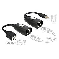 USB 1.1 удлинитель по RJ45 витой паре до 50м, UTP ASP