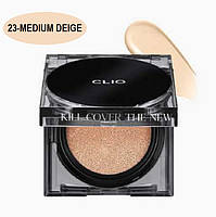 Стійкий напівматовий кушон CLIO Kill Cover The New Founwear Cushion SPF50+ PA+++ 4BO 23-MEDIUM DEIGE (15г*2 шт.)