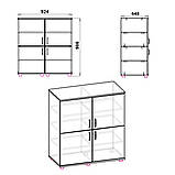Комод 4Д дуб сонома Компаніт (92х45х99 см), фото 2