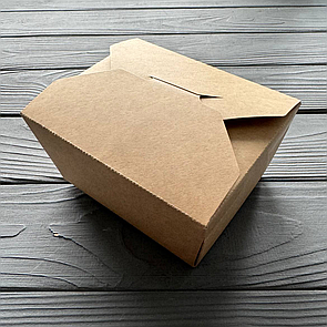 Контейнер паперовий для снеків 113х90х64мм Крафт 50шт/уп PLK1K