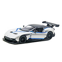 Автомодель легковая 5'' Kinsmart KT5407FW "Aston Martin Vulcan" With printing 1:38 Белый