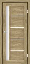 Двері міжкімнатні Леадор Экспресс/ Leador Express Rim - Клен Золотий (зі склом сатин)