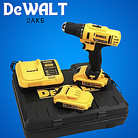 Шуруповёрт DeWalt для дома на 24V с кейсом набором инструментов Шуруповерты аккумуляторные с подсветкой