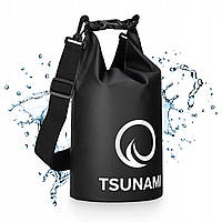 Гермомішок TSUNAMI Dry Pack 5 л водозахисний Black (P-5905973400053)