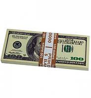 Набор сувенирных денег в сундуке, доллары, евро, гривны, 9 пачек по 80 купюр - фото 7 - id-p2201189250