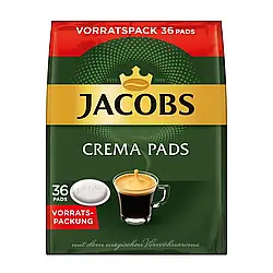 Кава в чалдах Senseo Jacobs Crema 36 порцій Сенсео чалди 62 мм Нідерланди