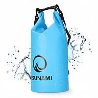 Гермомішок TSUNAMI Dry Pack 10 л водозахисний Sky Blue (P-5905973400046)