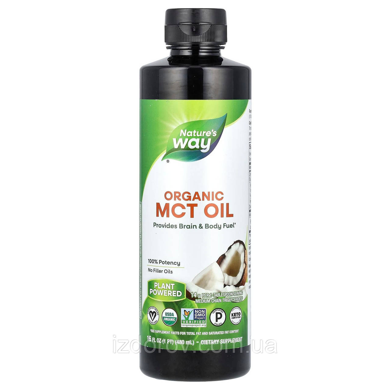 Олія МСТ Nature's Way MCT Oil із середньоланцюжковими тригліцеридами 480 мл